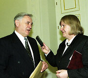 1999 m. Marytė Marcinkevičiūtė ir Valdas Adamkus
