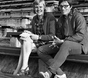 1974 m. Nijolė Kvietkauskaite ir Marytė Marcinkevičiūtė