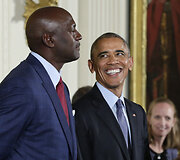Michaelas Jordanas ir Barackas Obama