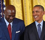 Michaelas Jordanas ir Barackas Obama