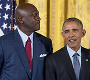 Michaelas Jordanas ir Barackas Obama