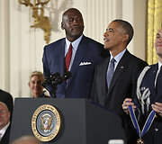 Michaelas Jordanas ir Barackas Obama