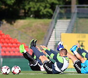 Lietuvos futbolo rinktinės treniruotė
