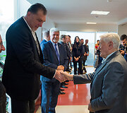 Arvydas Sabonis ir Valdas Adamkus