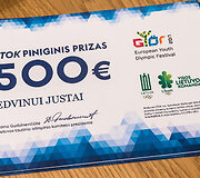 Europos jaunimo olimpinio festivalio prizininkų pagerbimas