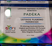Europos jaunimo olimpinio festivalio prizininkų pagerbimas