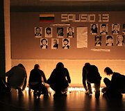 Sausio 13-osios minėjimas Vilniaus Balsių pagrindinėje mokykloje