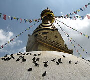 Svajambunato stupa - bene seniausia Nepale