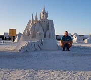 Andrius Petkus smėlio skulptūrų festivalyje JAV