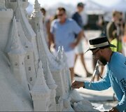 Andrius Petkus smėlio skulptūrų festivalyje JAV