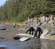 Plaukiojimas banglente lapkritį, Tofino
