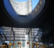 Vaizdas žvelgiant į vir&scaron;ų Piazza gae aulenti