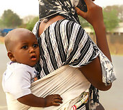 Mama su kūdikiu. Senegalas