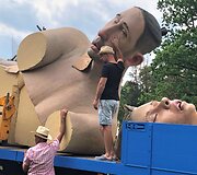 Festivaliui atgabenamos skulptūros