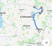 Pirmos dienos žemėlapis