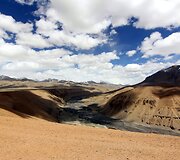 Ladakh. Slėnis Himalajuose