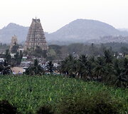 Hampi-Virupaksha &scaron;ventykla - viena seniausių Indijoje