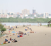 Neįprastai kar&scaron;tas pavasaris Novosibirske