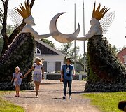 Gėlių festivalis Pakruojo dvare