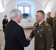 Ceremonija Lietuvos kariuomenės Sausumos pajėgų &scaron;tabe Vilniuje