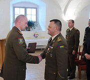 Ceremonija Lietuvos kariuomenės Sausumos pajėgų &scaron;tabe Vilniuje