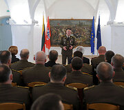 Ceremonija Lietuvos kariuomenės Sausumos pajėgų &scaron;tabe Vilniuje