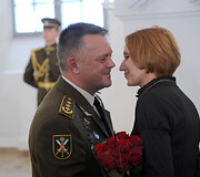 Ceremonija Lietuvos kariuomenės Sausumos pajėgų &scaron;tabe Vilniuje