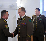 Ceremonija Lietuvos kariuomenės Sausumos pajėgų &scaron;tabe Vilniuje