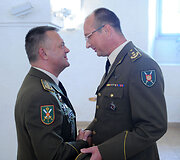 Ceremonija Lietuvos kariuomenės Sausumos pajėgų &scaron;tabe Vilniuje