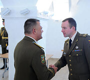 Ceremonija Lietuvos kariuomenės Sausumos pajėgų &scaron;tabe Vilniuje