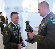 Ceremonija Lietuvos kariuomenės Sausumos pajėgų &scaron;tabe Vilniuje