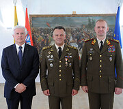 Ceremonija Lietuvos kariuomenės Sausumos pajėgų &scaron;tabe Vilniuje