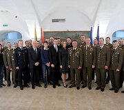 Ceremonija Lietuvos kariuomenės Sausumos pajėgų &scaron;tabe Vilniuje