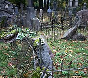 Ankstesnių audrų padariniai Bernardinų kapinėse
