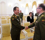 Prezidentūroje Vilmantui Tamo&scaron;aičiui suteiktas brigados generolo laipsnis