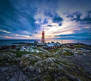Hamnesk&auml;r sala su Pater Noster &scaron;vyturiu