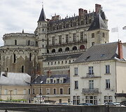 Amboise miestas, kuriame paskutinius savo metus leido Leonardas da Vinci. Prancūzija