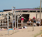 Poilsiautojai Klaipėdos paplūdimiuose