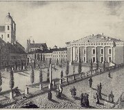 J&oacute;zef Oziębłowski. Rotu&scaron;ės aik&scaron;tė Vilniuje. Apie 1835 m. Lietuvos nacionalinis dailės muziejus