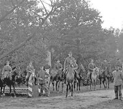 Latvijos ir Klaipėdos kra&scaron;to pasienis prie Palangos 1921 m. Sargybą eina latvių kariai