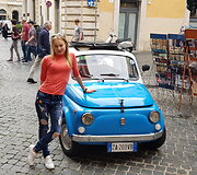 Lina Brazauskienė. Romoje ir Vatikane vaizdai tokie didingi, maistas nuostabus, o automobiliukai tokie maži