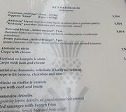 Kėdainių blynai Restorano Beneto karčema meniu