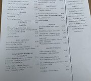 Restorano Grėjaus namas meniu