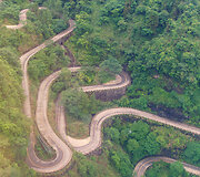 Tianmen&scaron;ano didžiųjų vartų kelias (Tianmen Shan Big Gate Road)