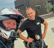 Kelionės motociklu akimirka