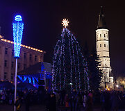 Kalėdų eglė &Scaron;iauliuose 2015 