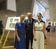 ČMM direktorius Romualdas Kondrotas su baleto mokytojomis Giedre Zasčižinskaite ir Lina Puodžiukaite-Lanauskiene 