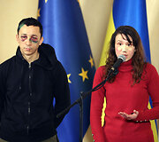 Tatjana Čornovol ir Olegas Sobčenko