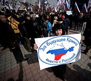 Prorusi&scaron;kas mitingas Kryme