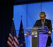 Barackas Obama ES ir JAV vir&scaron;ūnių susitikime Briuselyje